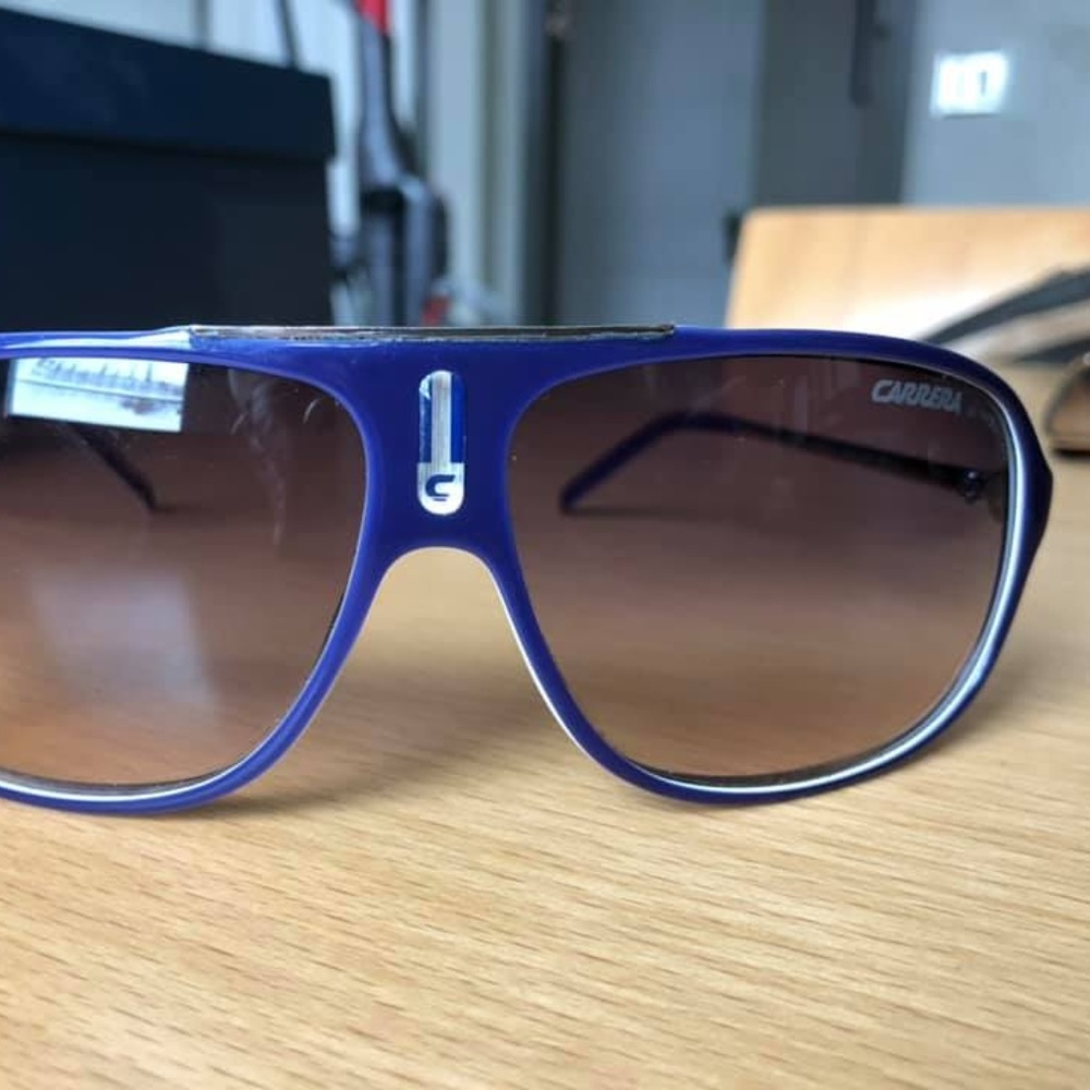 Purple and White Carrera Sunglasses